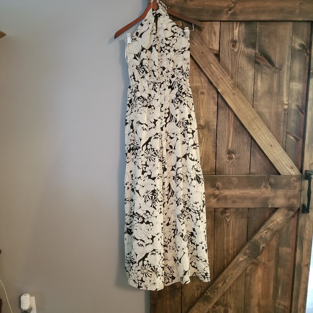 Elevenses Blue and White Silk Floral Jumpsuit